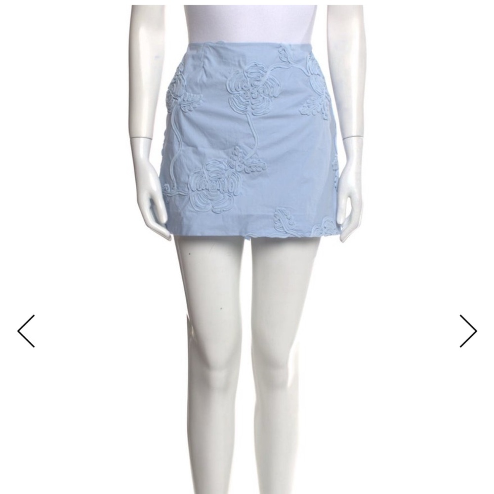 Rotate Blue Cotton Mini Skirt Size 36